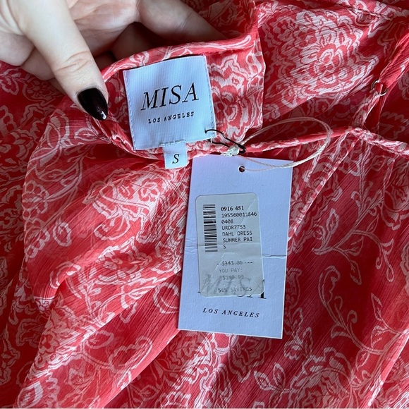 NWT - MISA Los Angeles - Dahl Dress - Summer Paisley - Picture 7 of 11